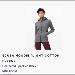 Lululemon Scuba hoodie light cotton fleece